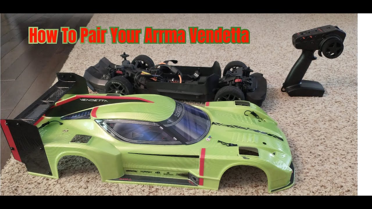 How to pair an Arrma Vendetta with a Spektrum DX3