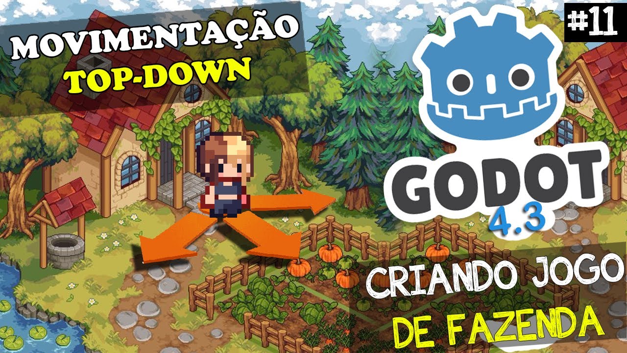 🍃JOGO DE FAZENDA MOVIMENTAÇÃO 4 DIREÇÕES | NA GODOT #11