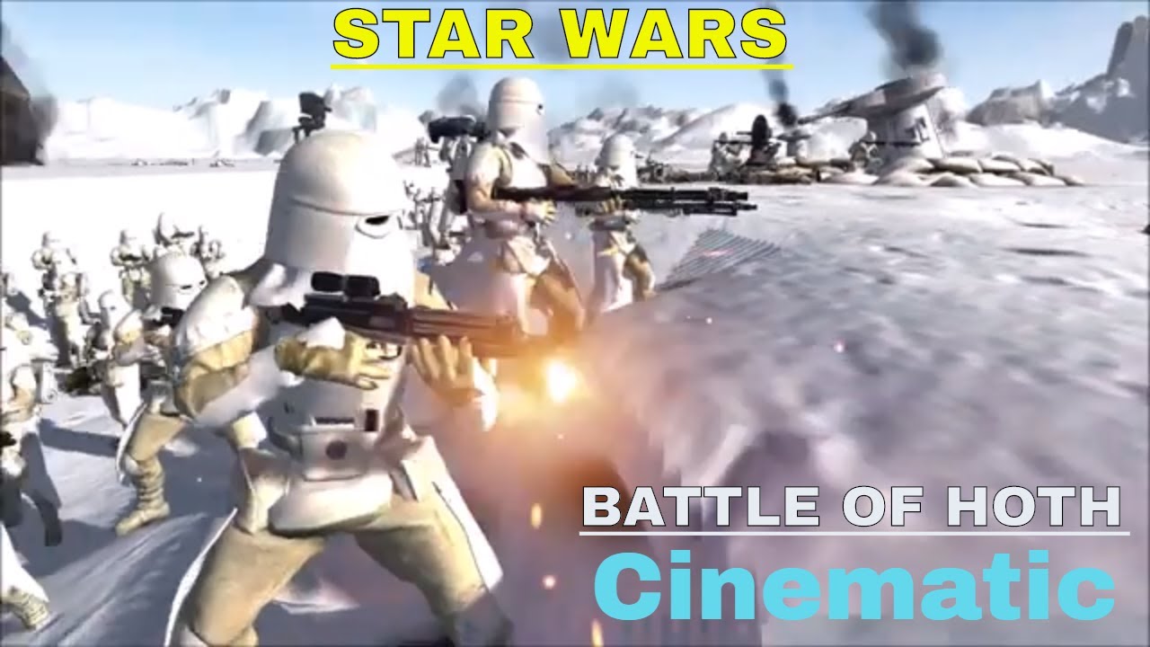 BATTLE OF HOTH (Cinematic) men of war assault squad 2 star wars mod