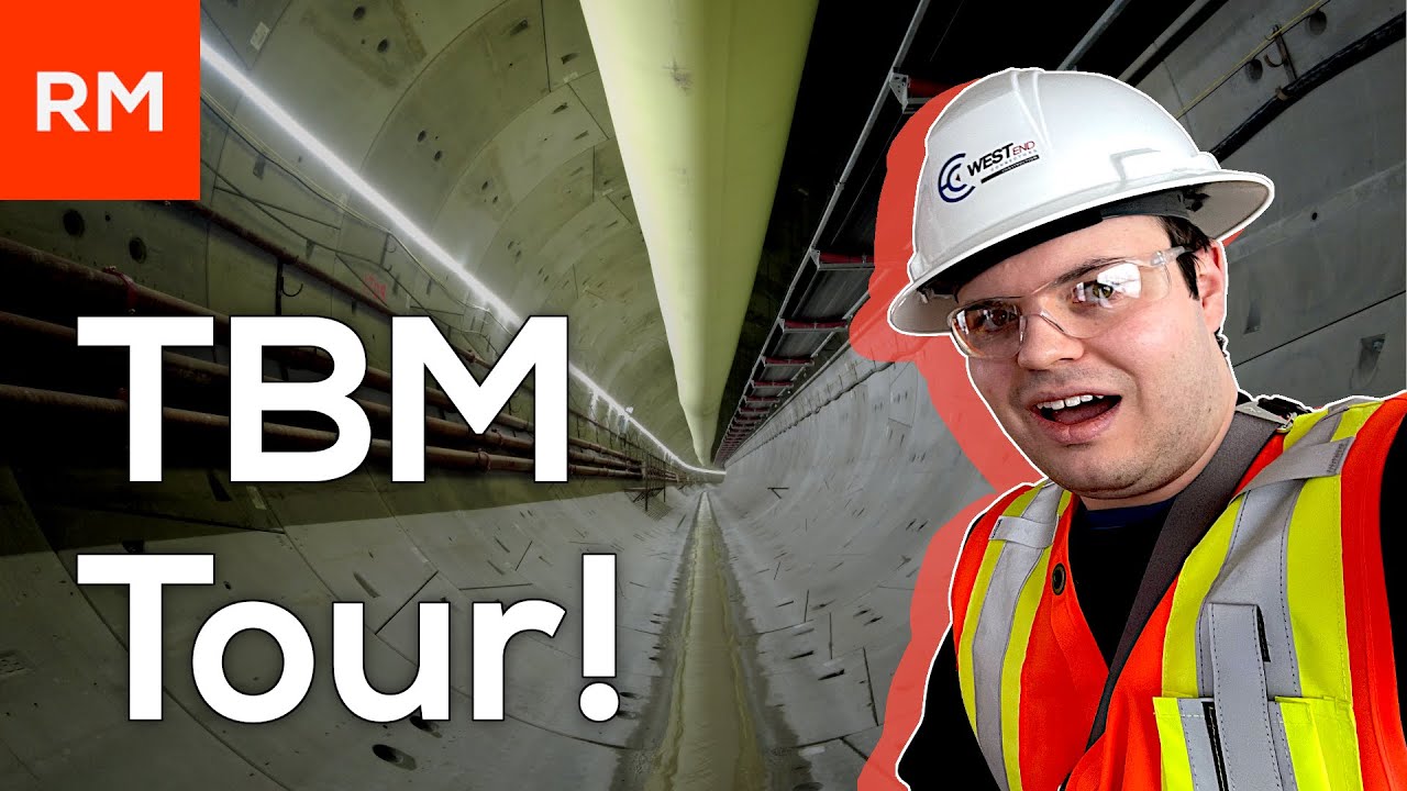 Посещение ОГРОМНОЙ тоннелепроходческой машины на участке Eglinton West Extension!