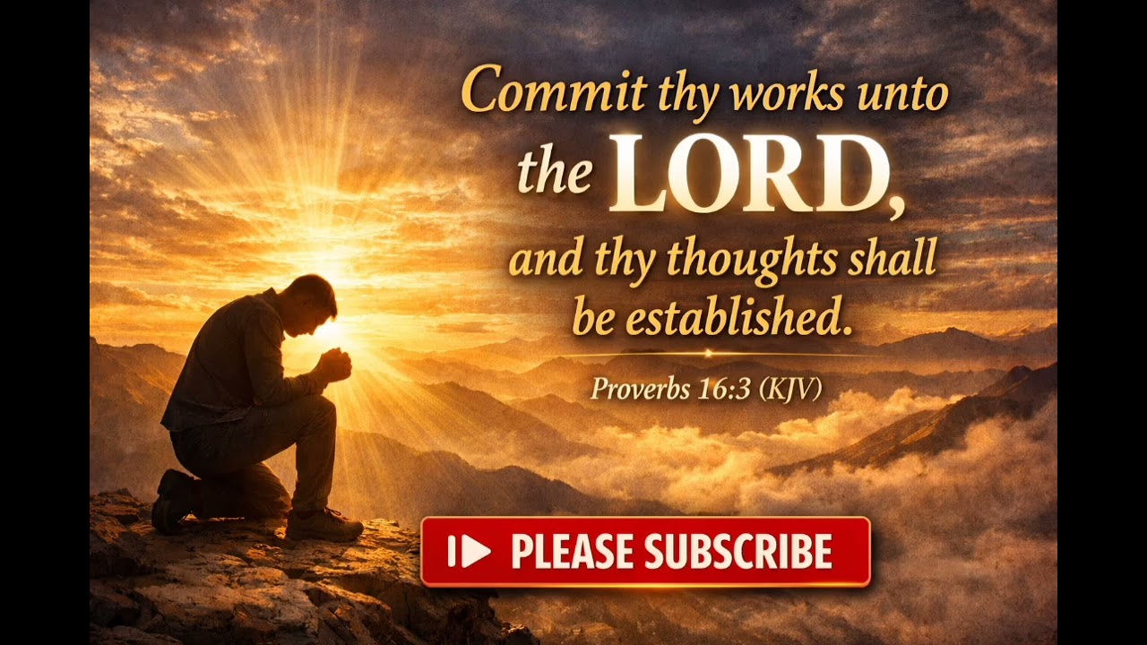 PROVERBS 16:3. MOTIVATION: WHEN SURRENDER CREATES STABILITY