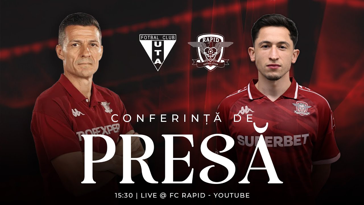 🔴 LIVE | CONFERINȚĂ DE PRESĂ | UTA  -  RAPID | GÂLCĂ ȘI MORUȚAN