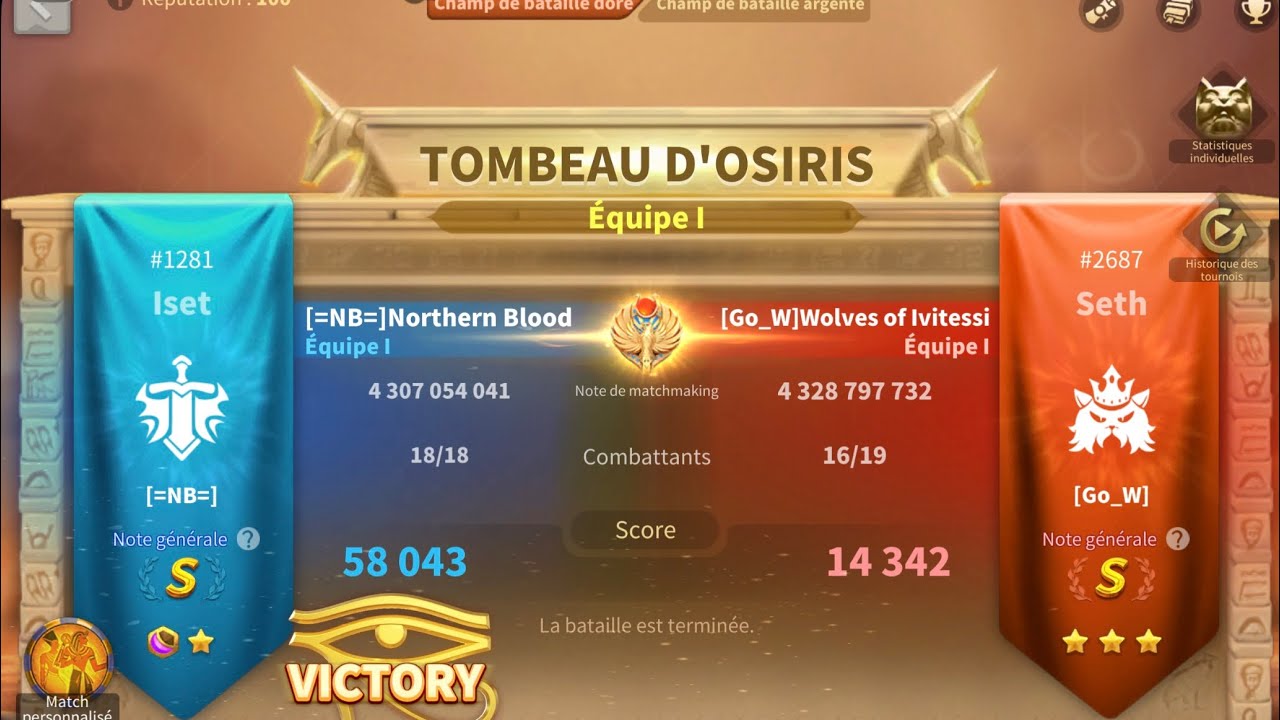 Rise of kingdoms Ark of Osiris pvp 21 septembre 2025