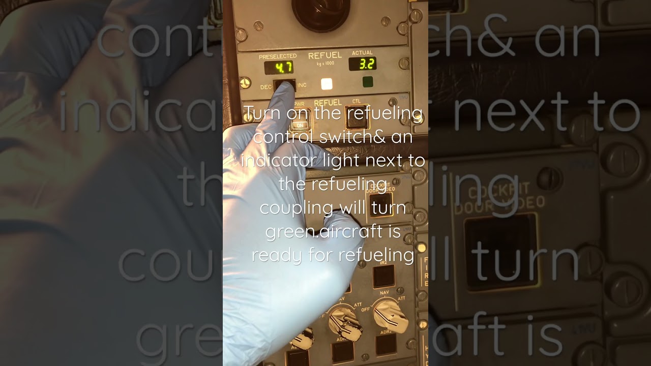 This is how we refuel the Airbus A320 from the cockpit #aircraft #airbus #a320 #refueling #cockpit
