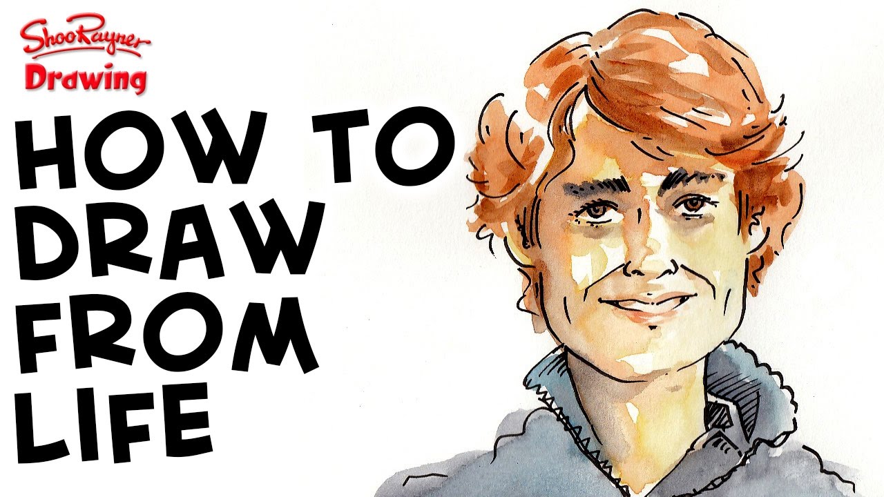 Live drawing my son's portrait