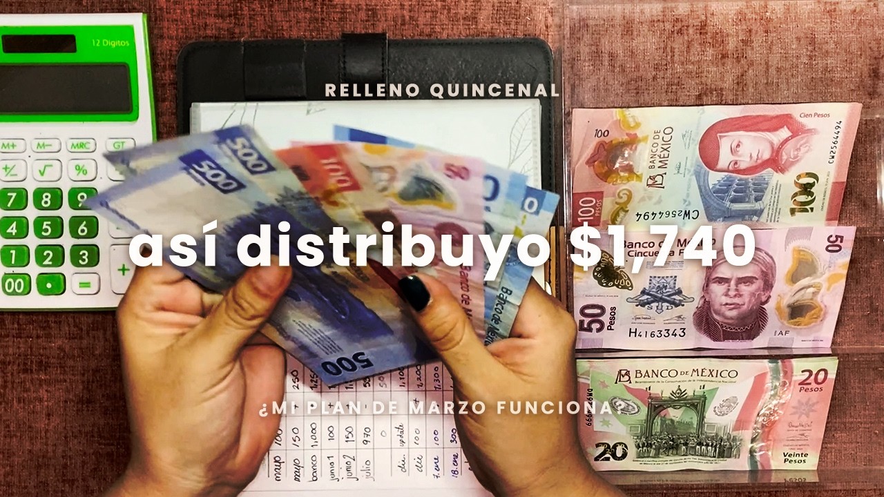 Relleno de Sobres | Marzo 2026 | Gastos + Retos & Ahorros | Sistema de Sobres