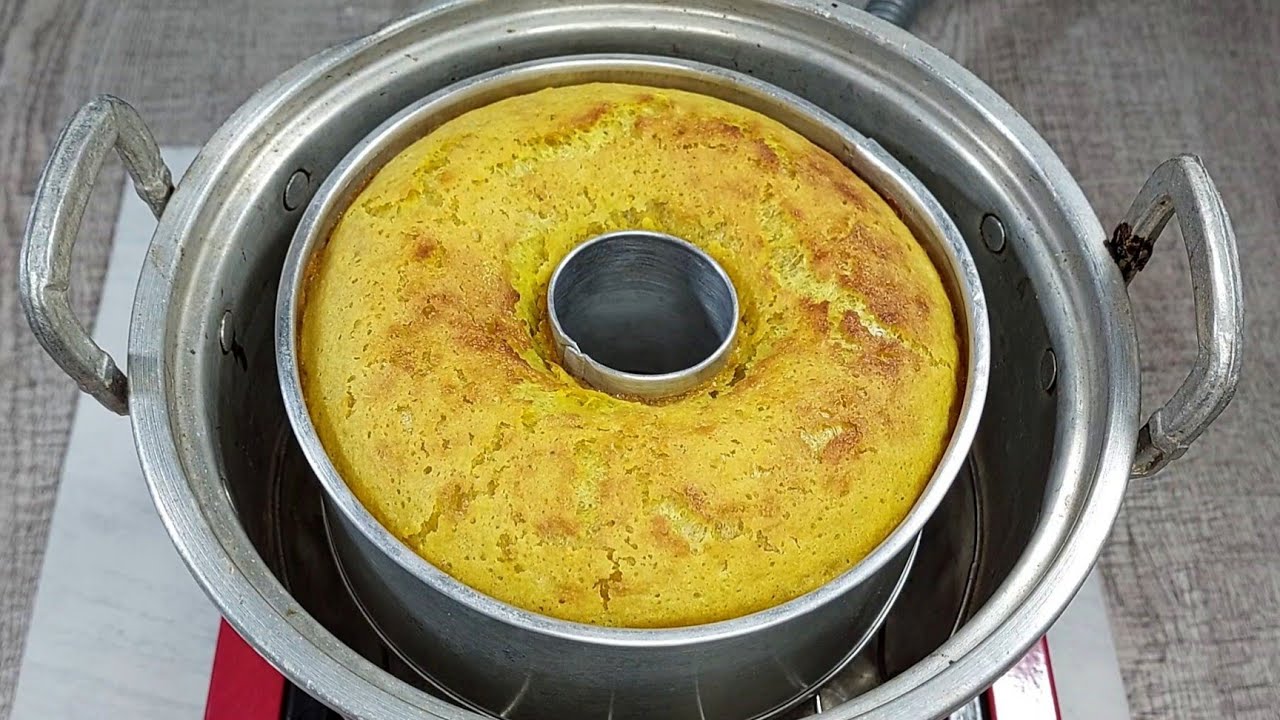 bika ambon no oven no kukus !! modal panci bekas mengembang besar full bersarang