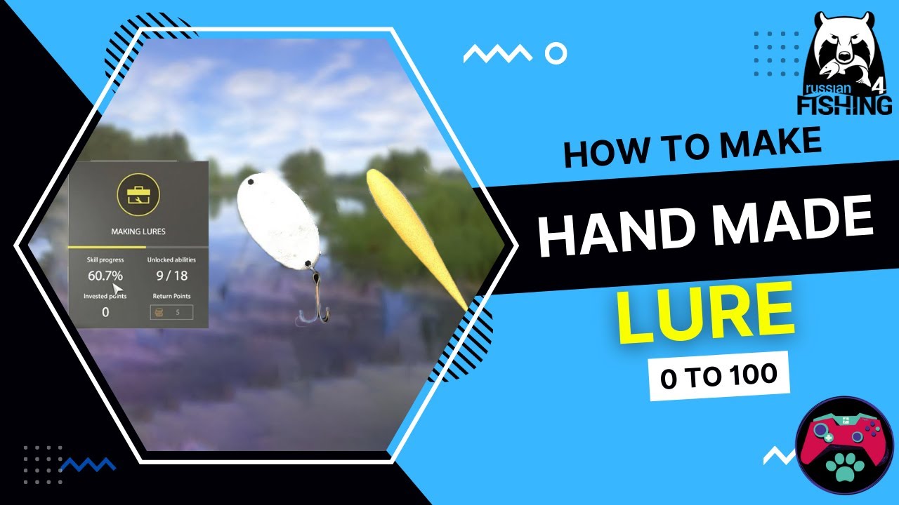 Russian fishing 4 | how to make handmade lures | Russian fishing 4 Tutorial for making lures