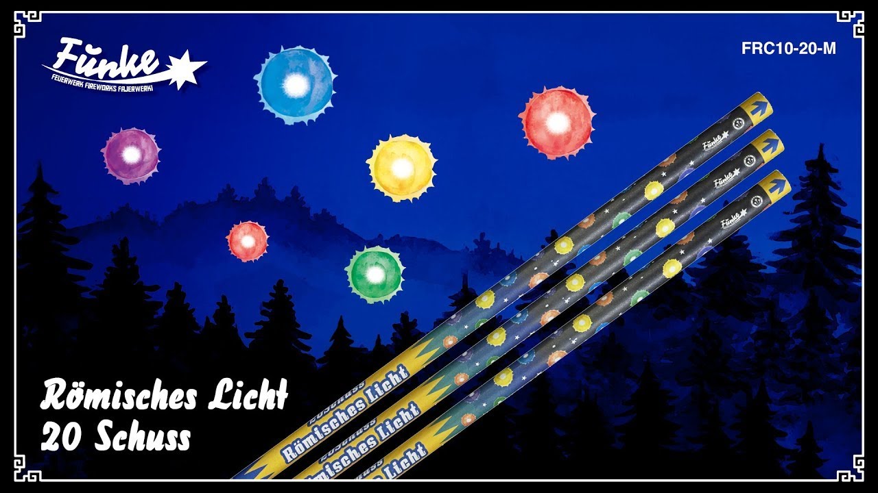Römische Lichter 20 Schuss (Batch 2025) - Funke