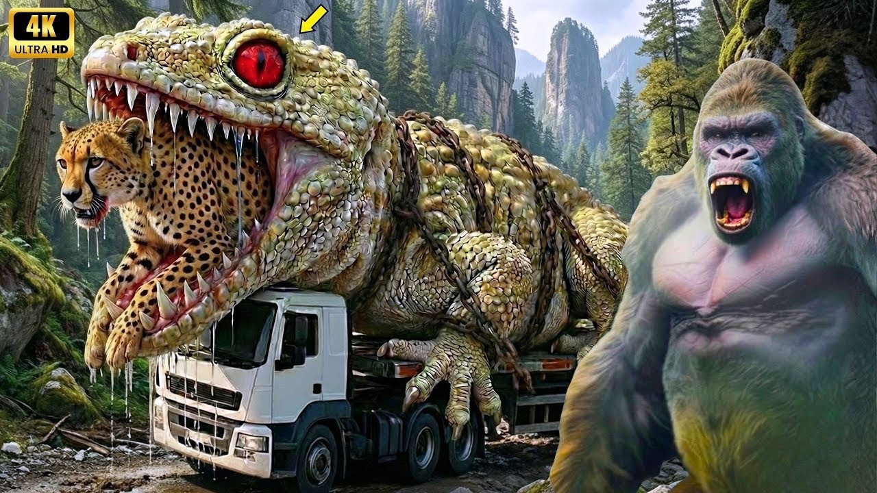 King Kong vs Monsters Full Movie | Giant Gecko vs Poachers | Epic Jungle Battle 4K HD