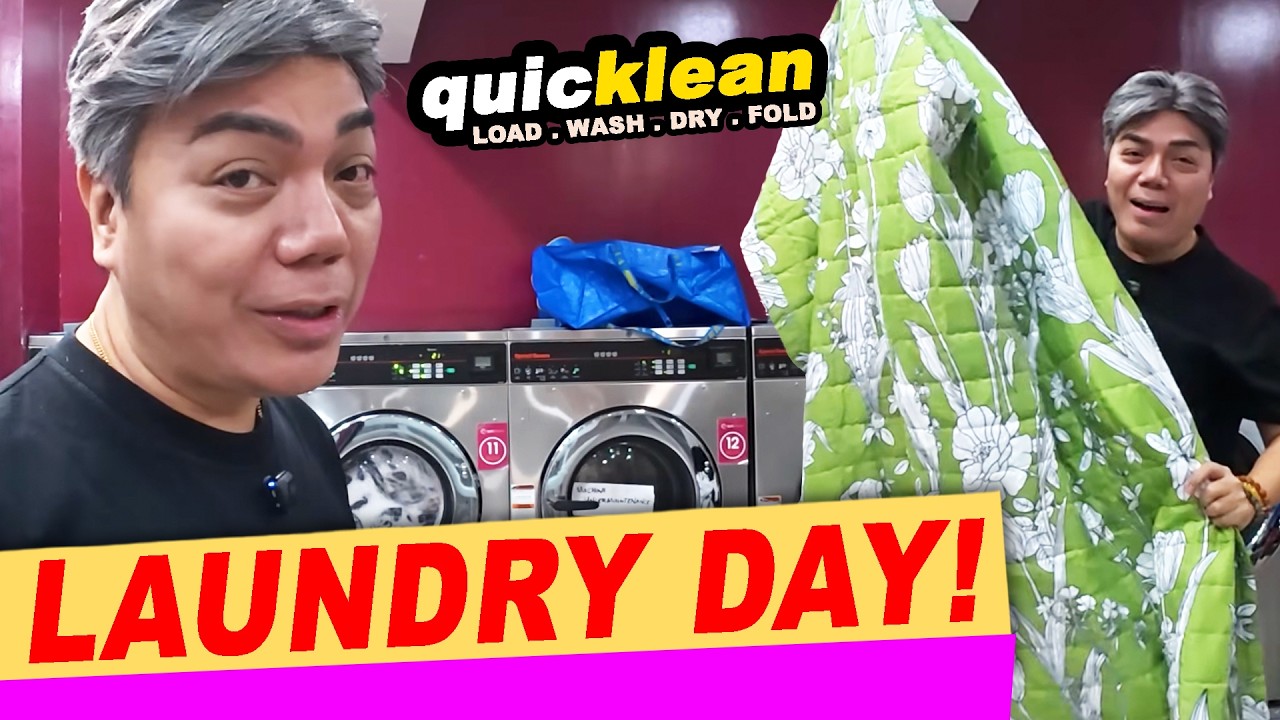 LAUNDRY DAY AT QUICKLEAN! | Romel Chika