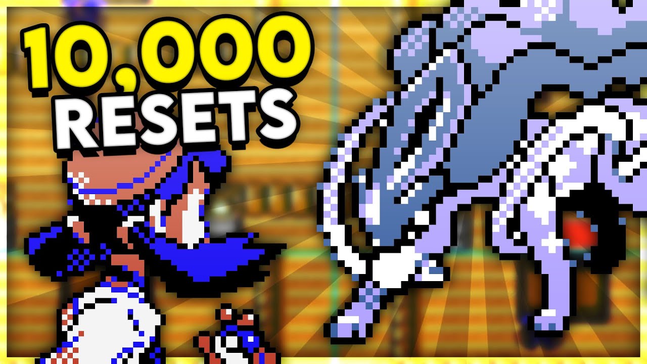 QUADRUPLE chasse: SUICUNE SHINY en 10,000 RESETS sur Pokémon Cristal !