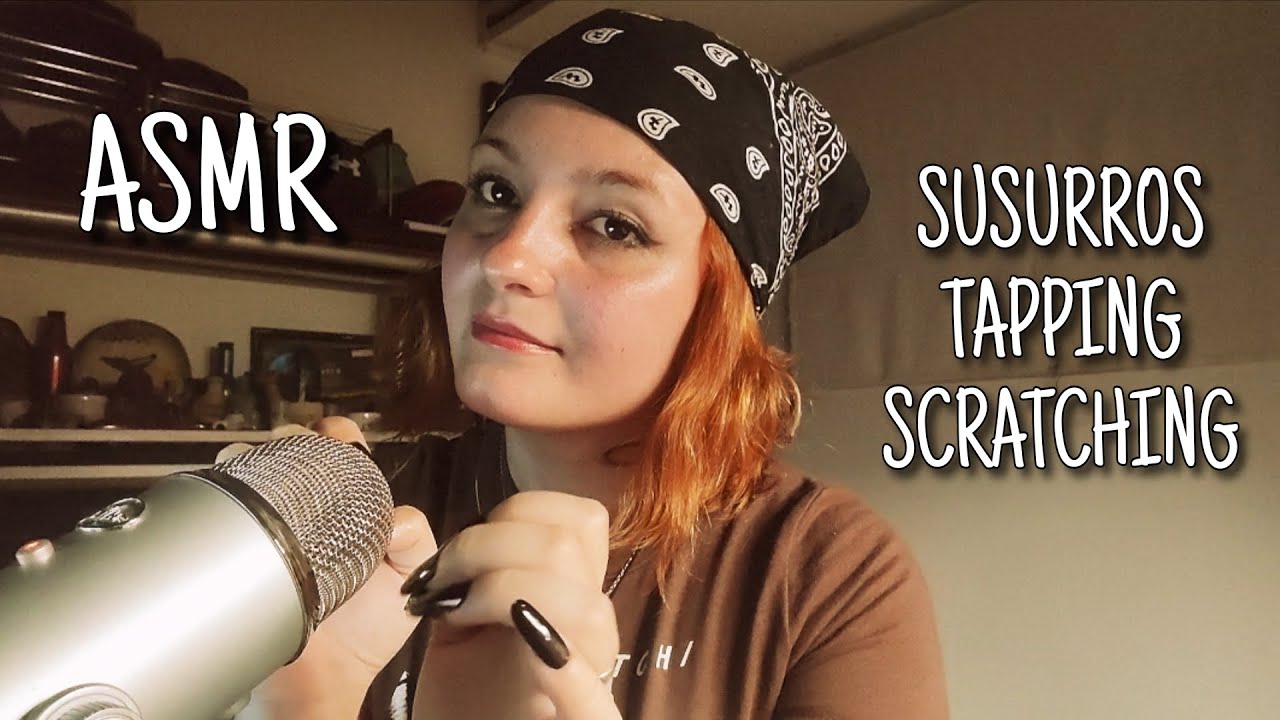 ASMR ✨ Lectura en SUSURROS + TAPPING + SCRATCHING 🤍💅🏼