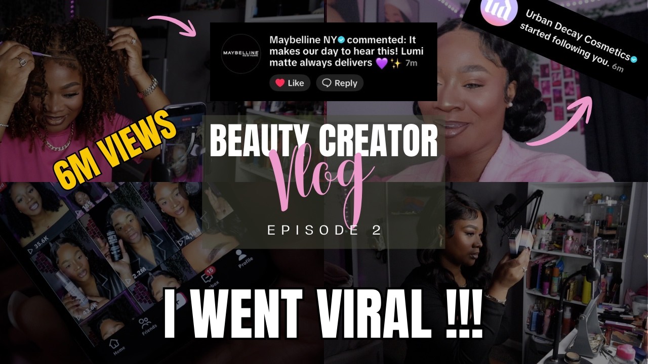 I WENT VIRAL | Makeup, Brand Collabs, & MORE | Beauty Creator Vlog |  EP 2