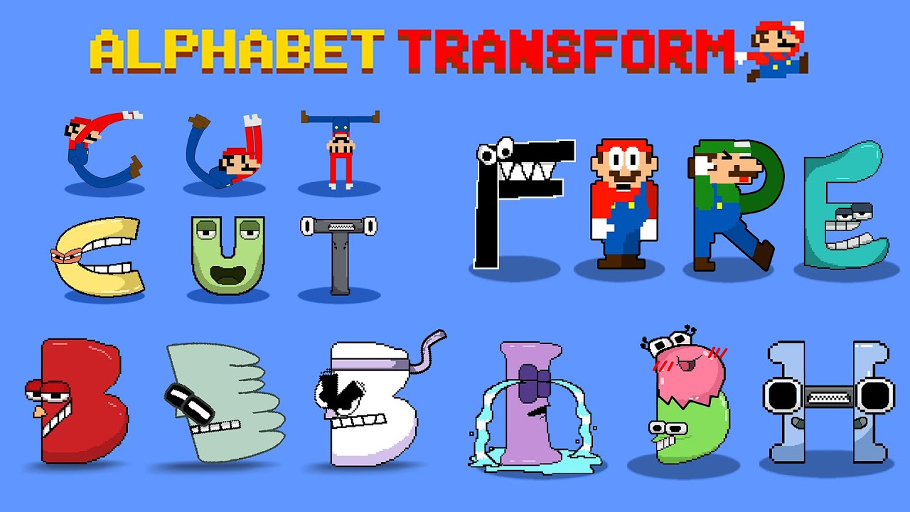 Funniest Alphabet Lore But Transformed from Super Mario Bros | videos ALL EPISODES | Game Animation