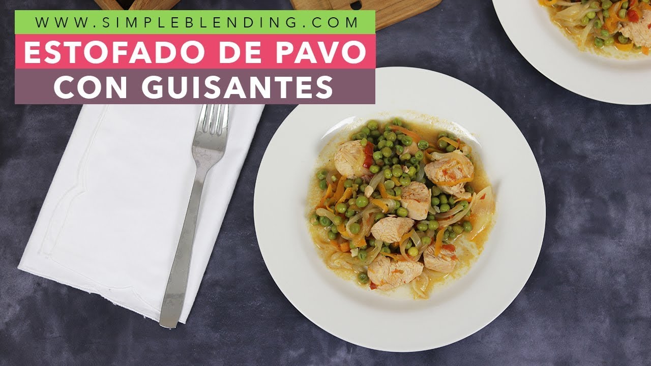 ESTOFADO DE PAVO CON GUISANTES | Guiso de pavo con verduras | Pavo estofado