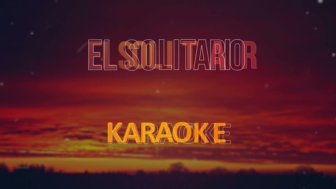 Caribeños de Guadalupe, El solitario - Karaoke (Pista musical)