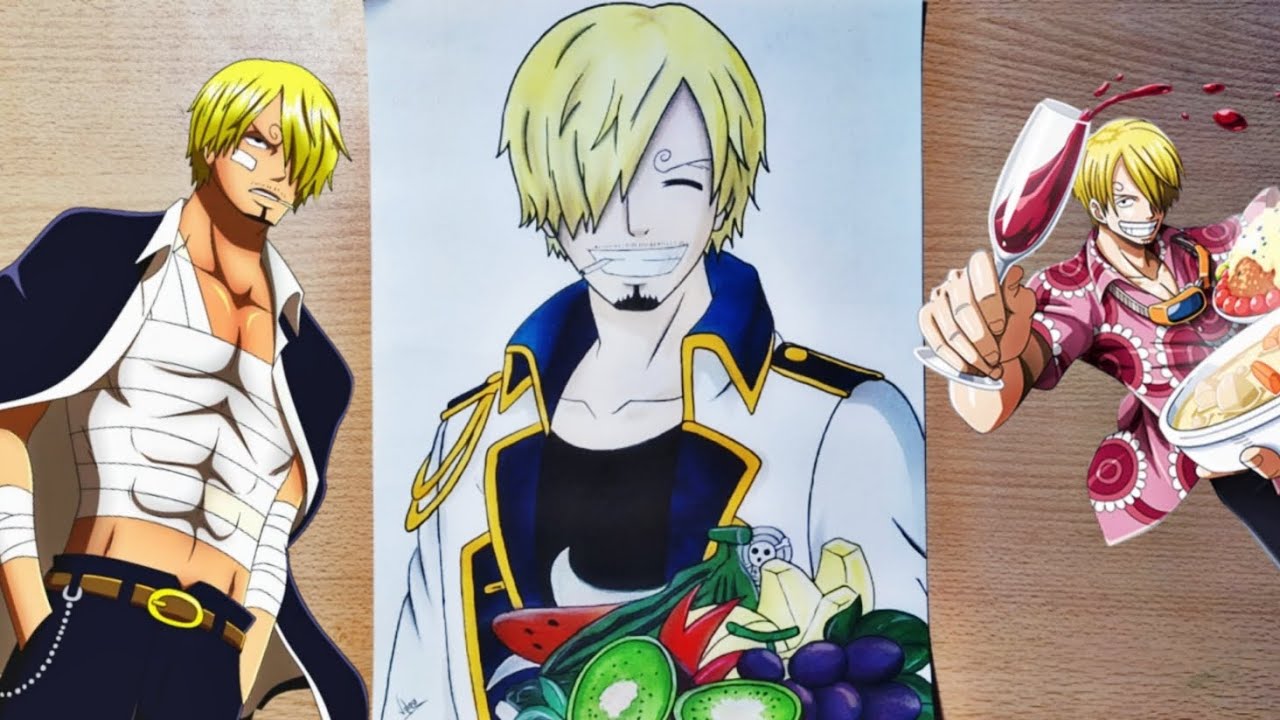 HOW TO DRAW SANJI - ONE PIECE 🏴‍☠️☠️💰