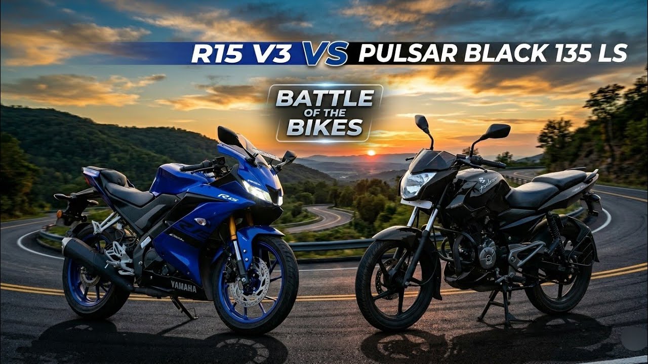 Yamaha r15 v3   VS   pulsar ls 135 / ইয়ামাহা r15 v3    vs   পালসার ১৩৫ ls  /drag race