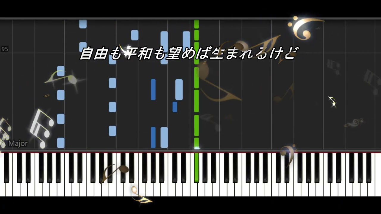 いけないボーダーライン / ピアノ・歌詞