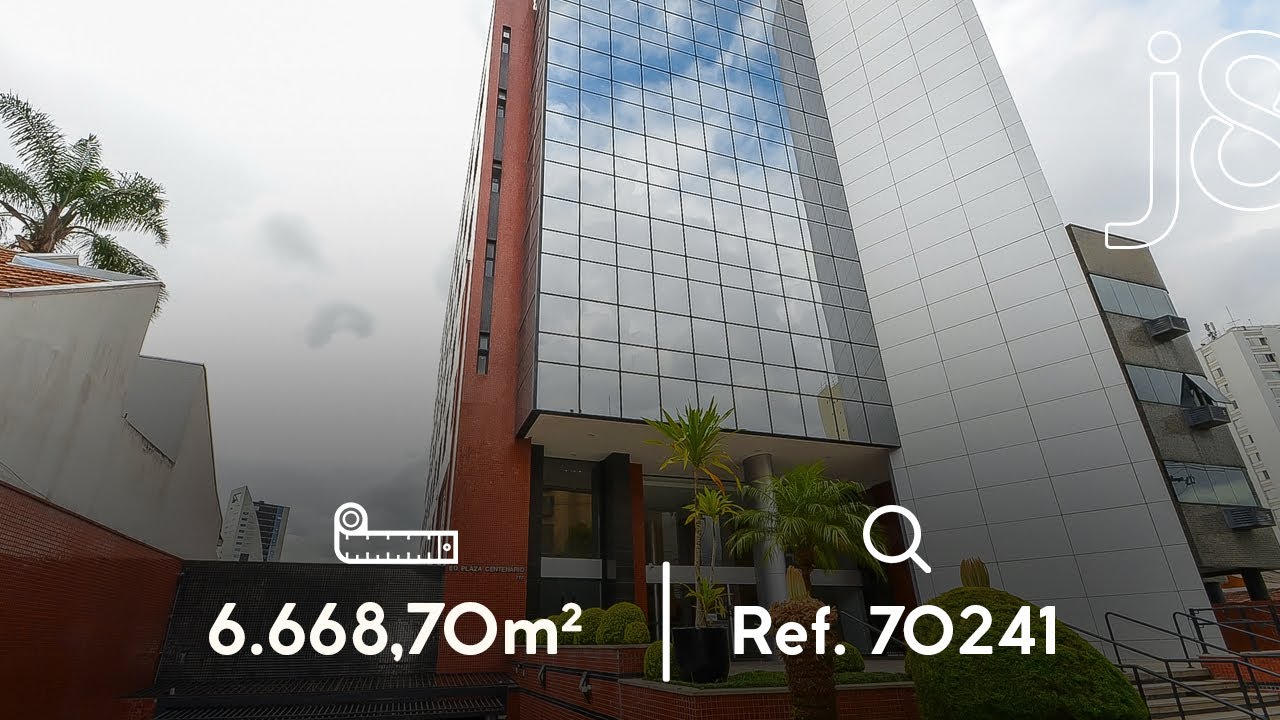 Prédio comercial Plaza Centenário com 7 andares, no Alto da Glória - J8 Imóveis