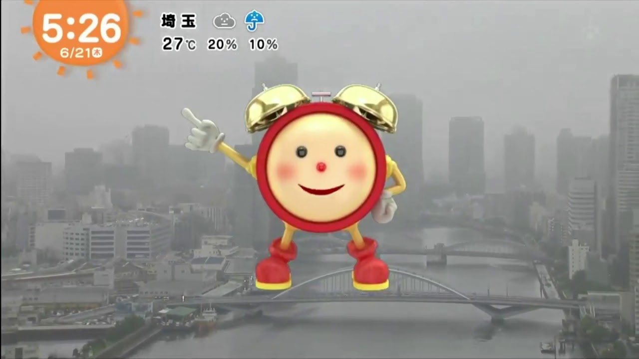 6／21 めざましテレビ オープ二ング