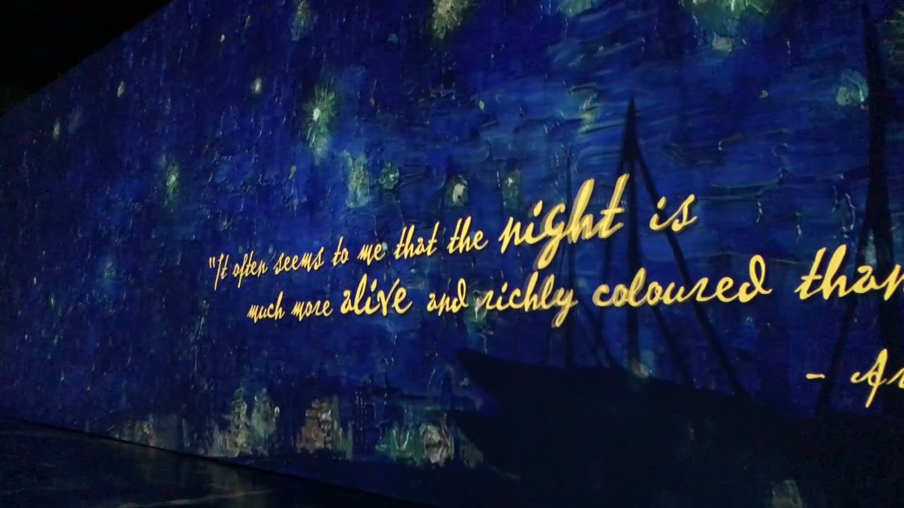 Walk through Van Gogh Immersive Experience in Hawaii
