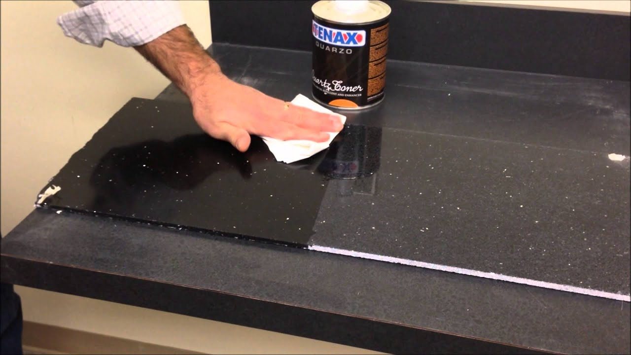 Quartz Toner on Black Engineered Stone