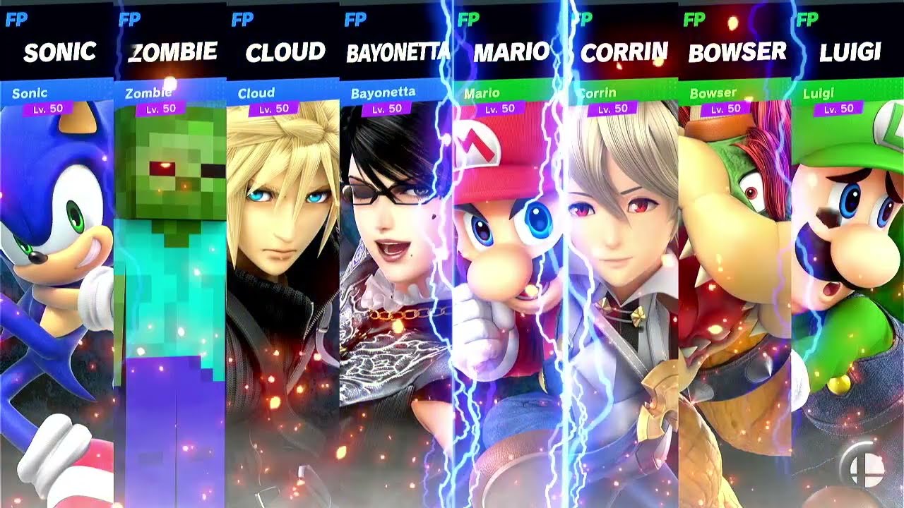 Super Smash Bros Ultimate Amiibo Fights Request Team Battle at Minecraft World