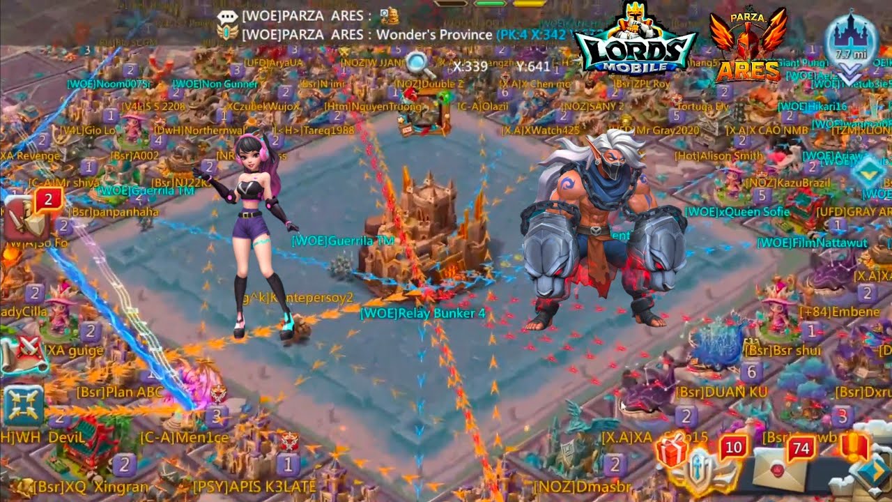 Chaos สนุก Party rally Guild WOE #lordmobile #gaming #games