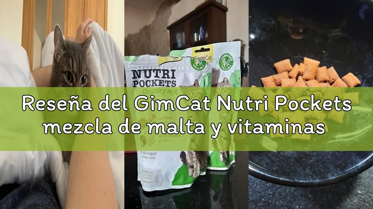 Reseña del GimCat Nutri Pockets mezcla de malta y vitaminas - Snack crujiente para gatos, con rellen