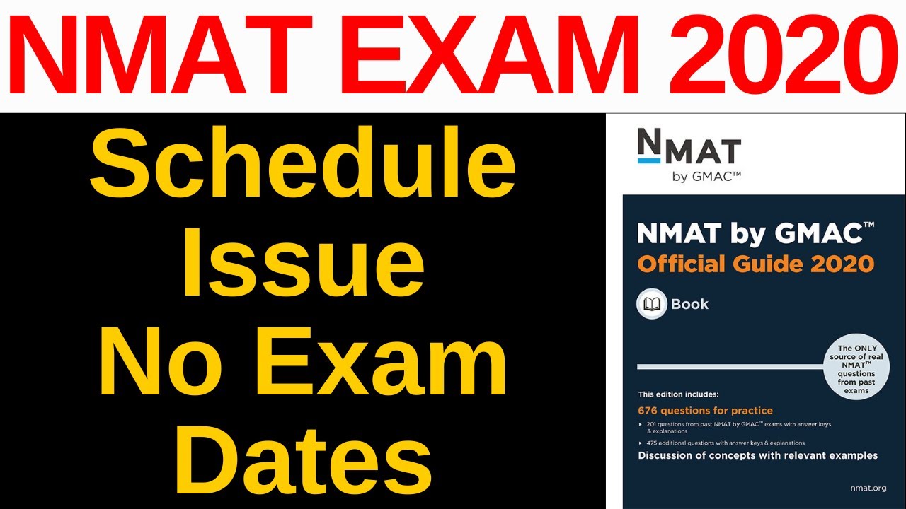 NMAT Schedule Issue - No Exam Dates Available