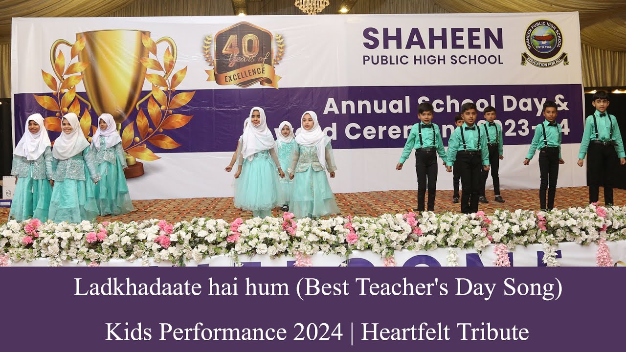 Ladkhadaate hai hum (Best Teacher's Day Song)- Swara Oza - Kids Performance 2024 | Heartfelt Tribute