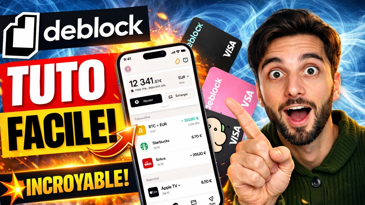 🔥 Deblock avis et tuto: La banque crypto friendly !!! 🏦 Id&eacute;ale pour convertir ses cryptos en euros 💶