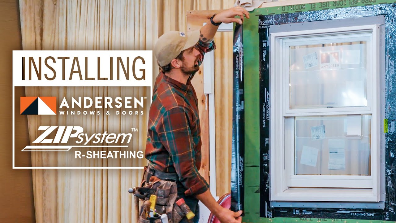 Installing Andersen Windows & Huber Zip System R Sheathing - LIVE at Kuiken Brothers Product Expo