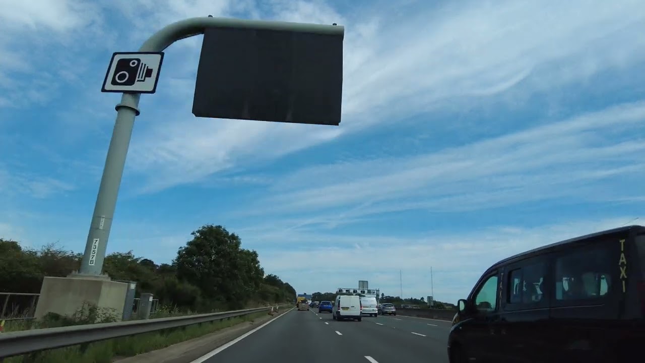 Driving On The M5 & M42 Motorways From M5 J7 Worcester To M42 J3 Birmingham, England 26th July 2023