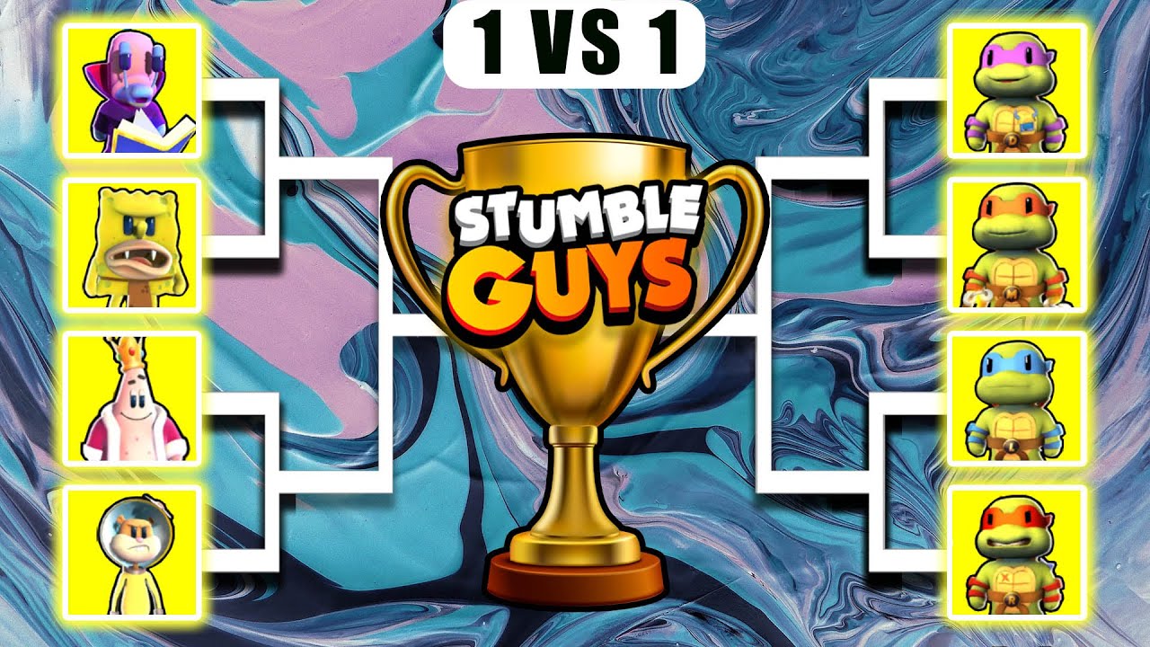НОВЫЙ турнир по скинам ГУБКА БОБ против ЧЕРЕПАШЕК-НИНДЗЯ в Stumble Guys🔥