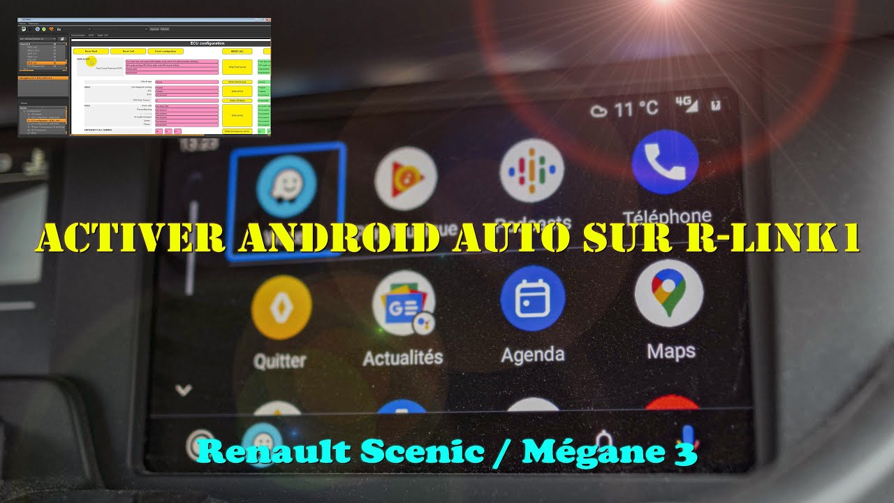 [Tutoriel] Activation Android Auto sur R-LINK1 avec DDT4ALL - Renault Scenic / Mégane 3...