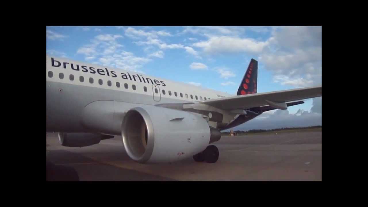 Brussels Airlines A319 Gothenburg-Brussels Takeoff & landing
