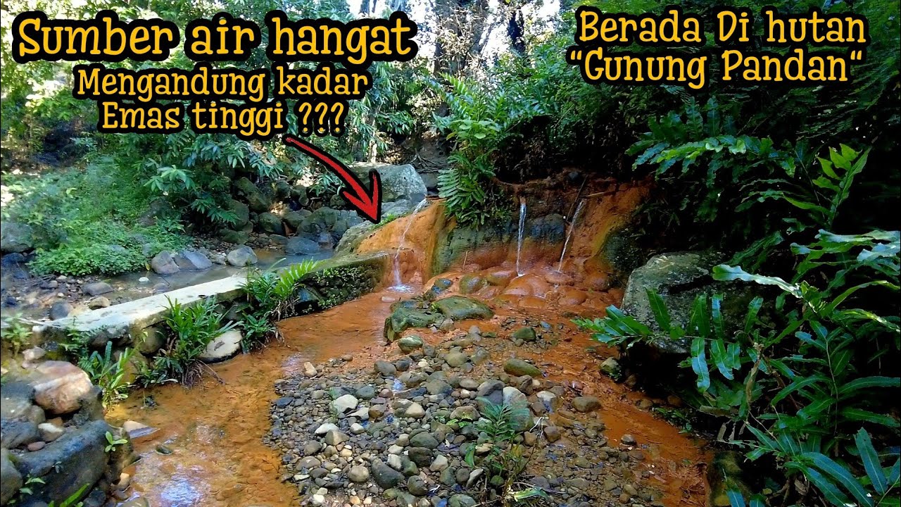 Explore Geopark Banyu Kuning | Sumber air hangat dengan kandungan (Fe) tinggi.