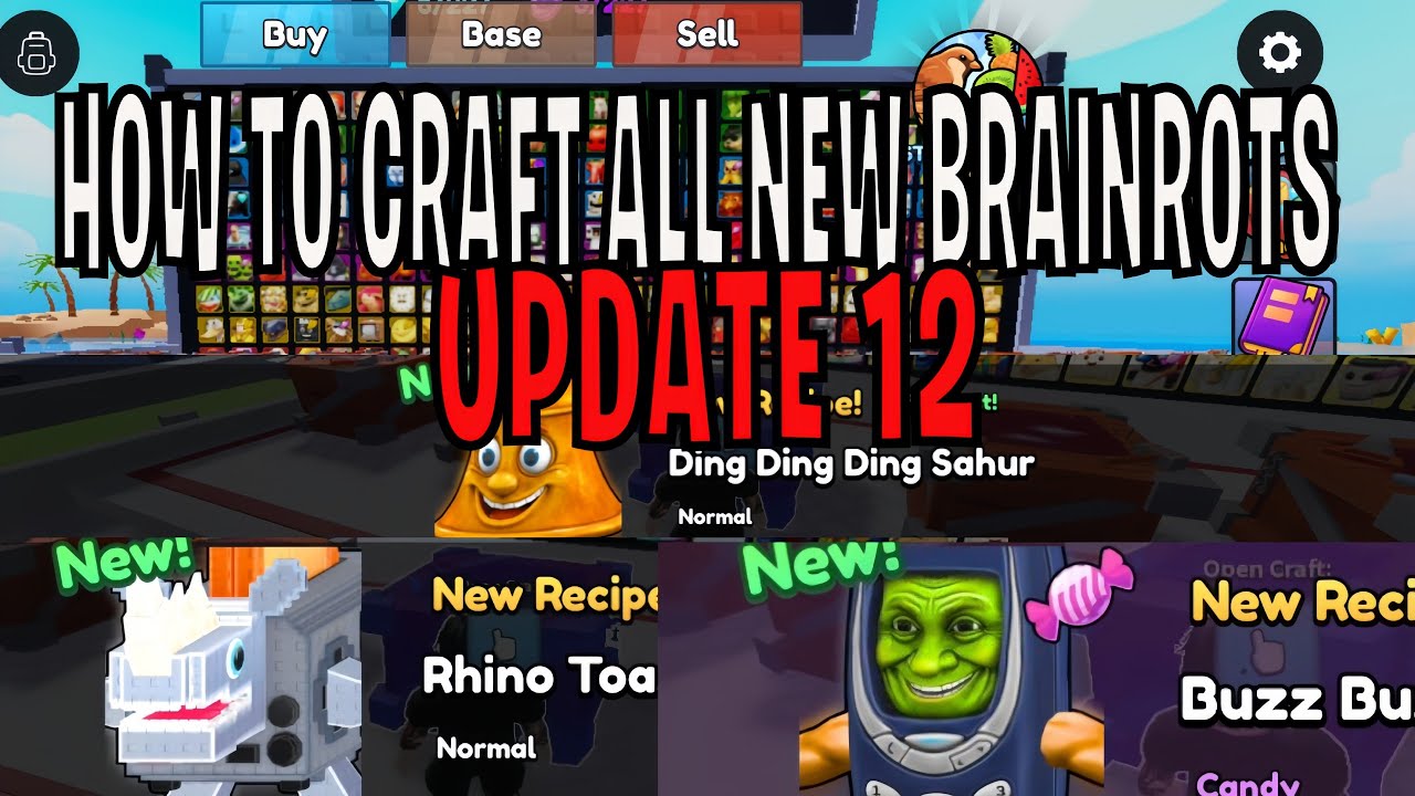 Как создать все новые версии Brainrot в игре Craft a Brainrot в Roblox