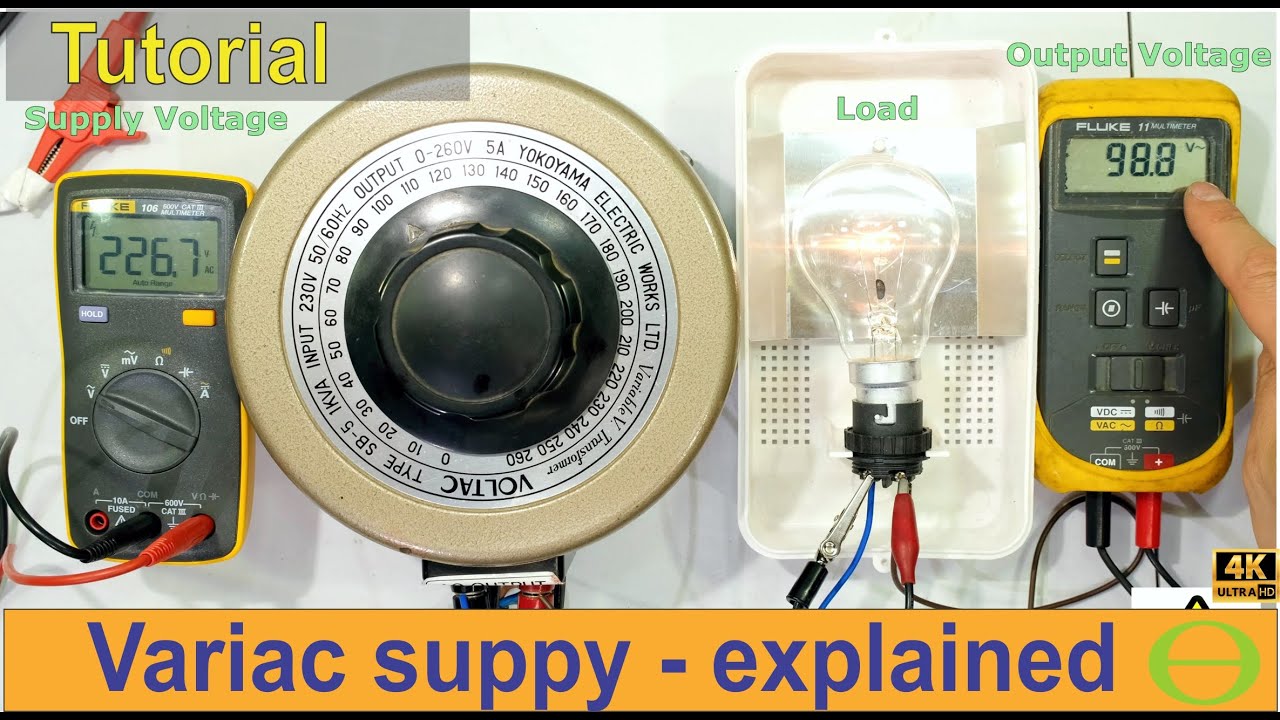 How does a Variac autotransformer work? Practical demonstration. Variac opened and tested - tutorial