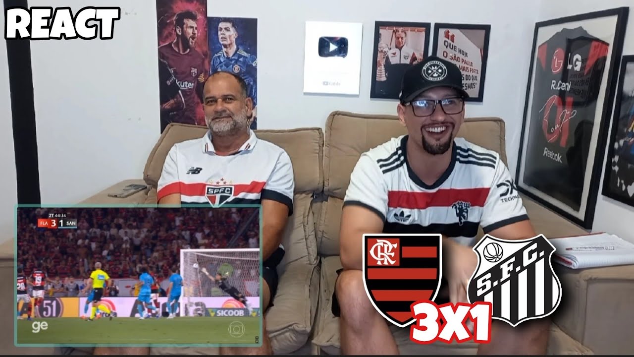 REACT FLAMENGO 3X1 SANTOS - DE VIRADA! FLAMENGO VOLTA A VENCER - BRASILEIRAO 2026