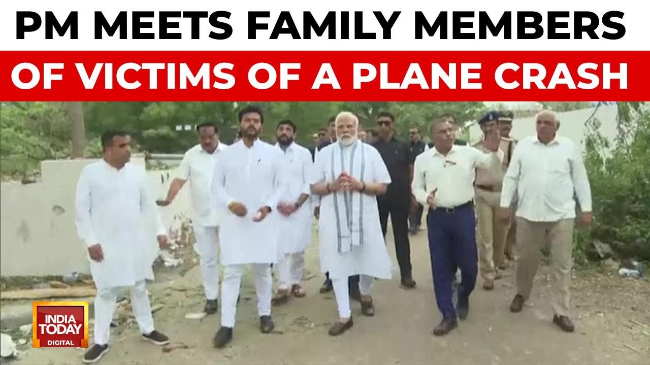 PM Modi Visits Hospital, Meets Family Members Of Victims In plane crash As families | India Today
