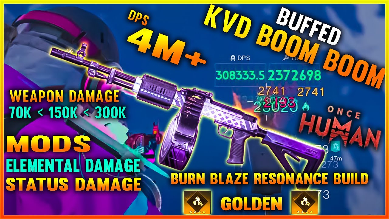 KVD BOOM BOOM HIGH DPS BUILD ONCE HUMAN