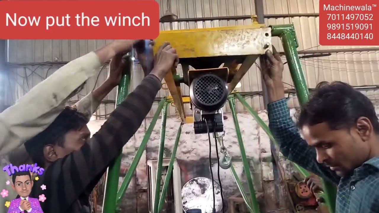 न्यू डिजाइन स्लाइड टाईप मंकी लिफ्ट फिटिंग वीडियो, How to Installation Slaid Type Monkey Hoist