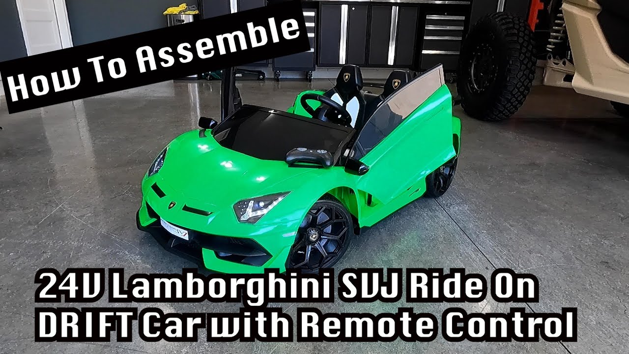 Инструкция по сборке дрифт-кара Hollicy 24V Lamborghini SVJ Ride On с дистанционным управлением