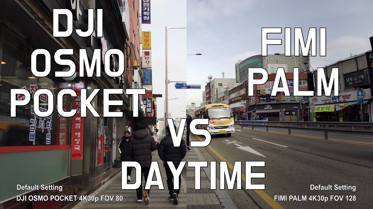 DJI OSMO POCKET vs FIMI PALM : Daytime Comparison! (4K)
