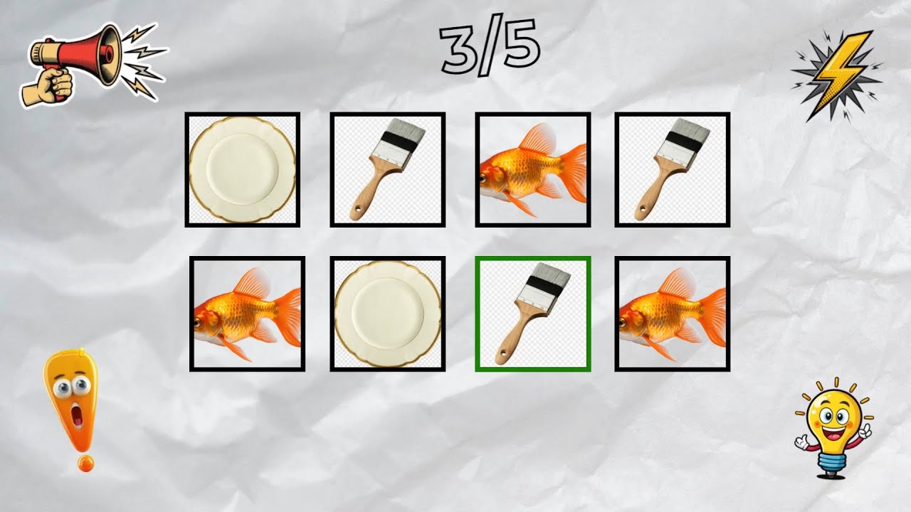 How Far Can You Go? Challenge 48 | EASY MEDIUM HARD | fish – dish – brush