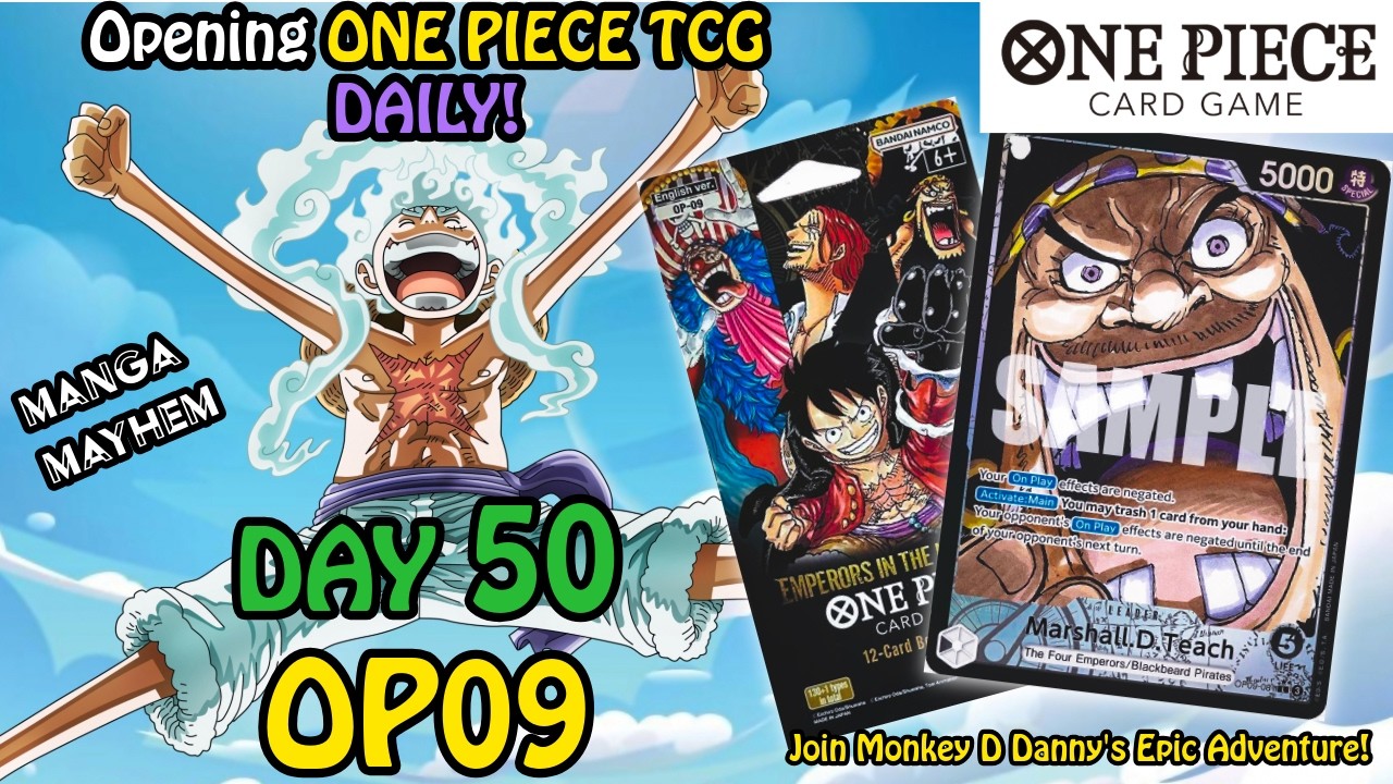 Day 50 Nakama Special! One Piece TCG - OP-09 Emperors in the New World Opening! Great Hits!